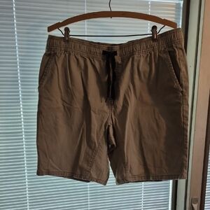George Men's Khaki 98% Cotton Size L Shorts With Pockets